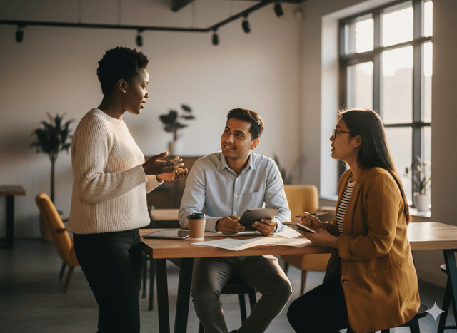 Professionals meeting